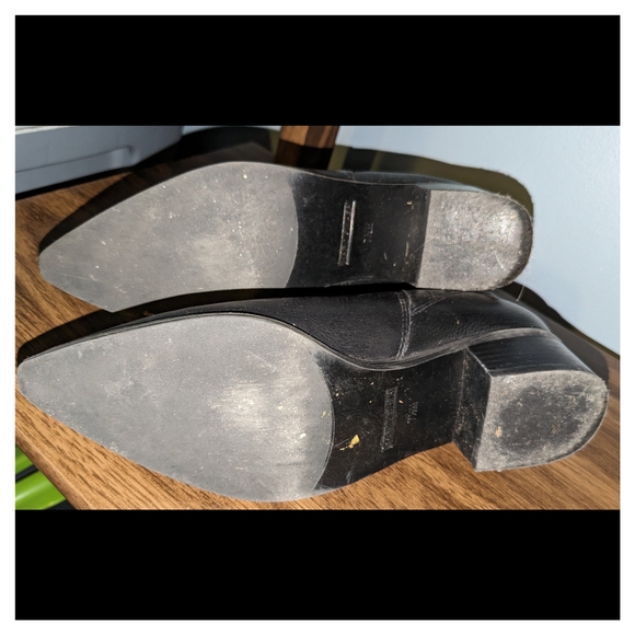 Marc Fisher Womens Slip On Block Heel Pointed Toe Ankle Boots Black US Size 7.5M - Picture 6 of 6